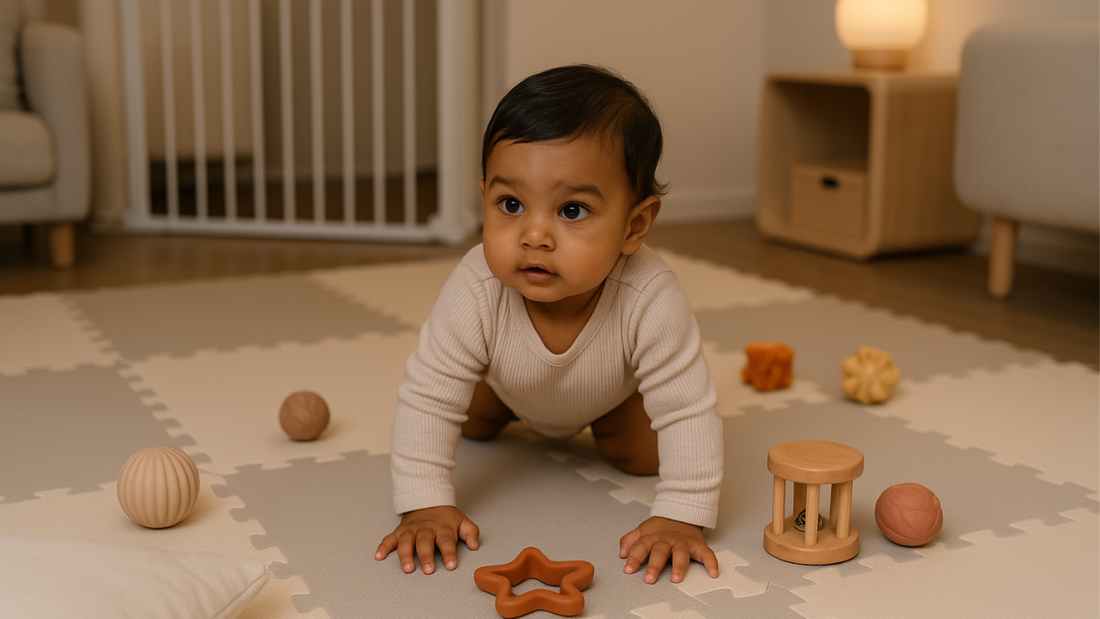 Month 9: Making safe places and things to do for crawling exploration