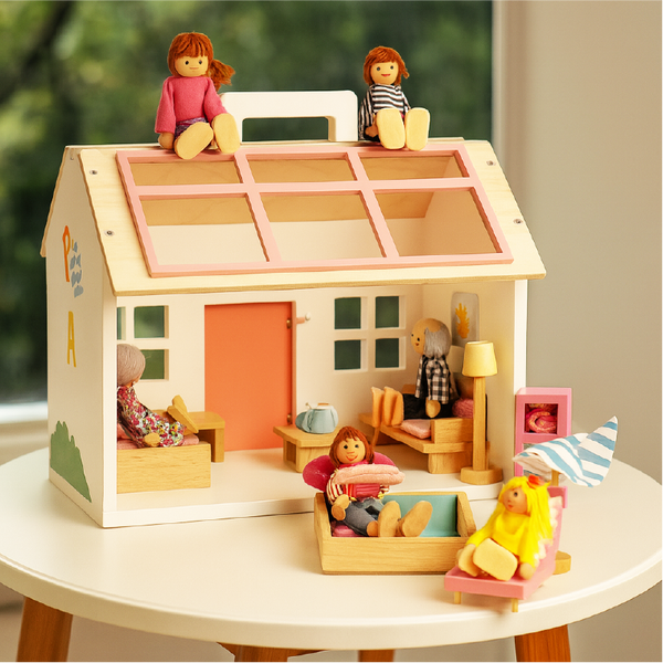 Buy Pool Side Villa - Doll House Pretend Play Set Online - Lillbud