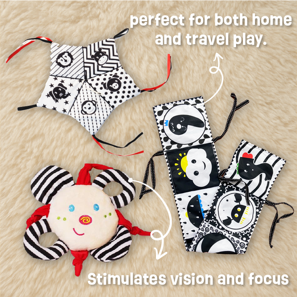 Buy Newborn High Contrast Play Kit (Set of 3) Online - Lillbud
