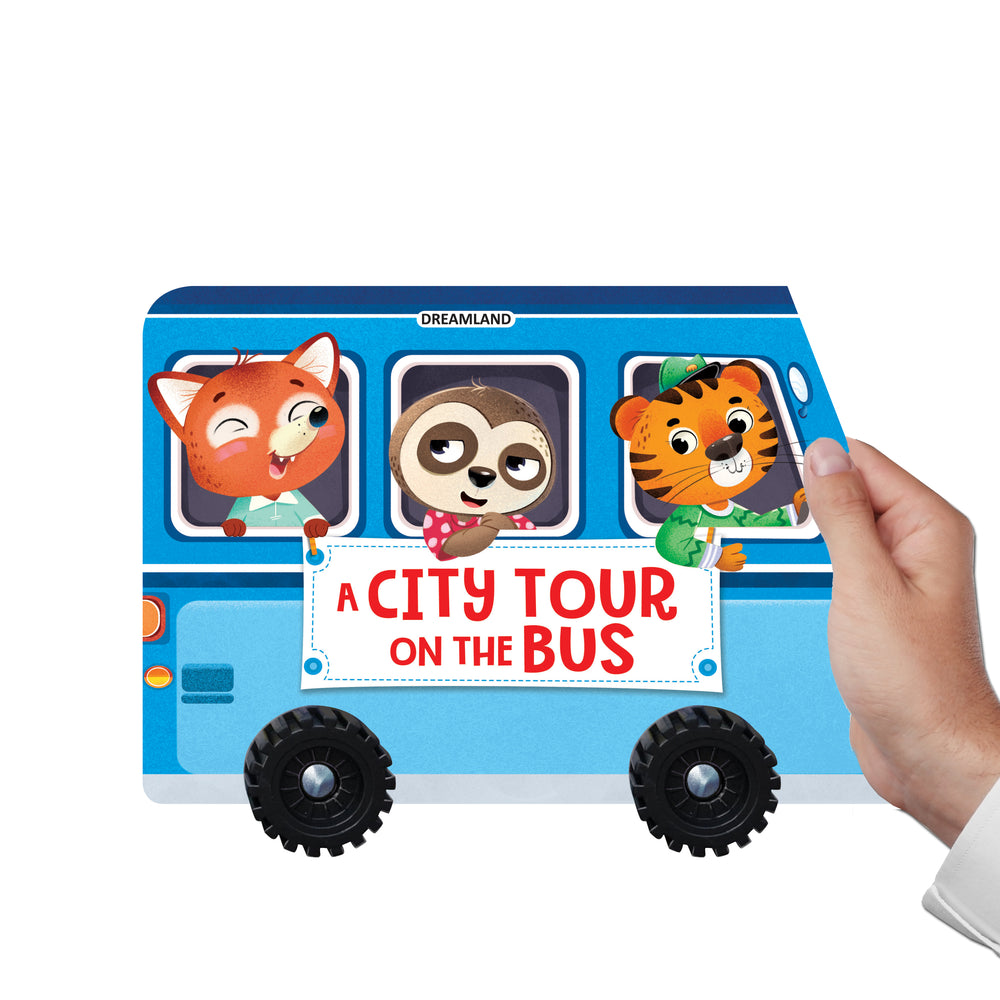 Buy City Tour on the Bus – Wheel Board Book Online - Lillbud 