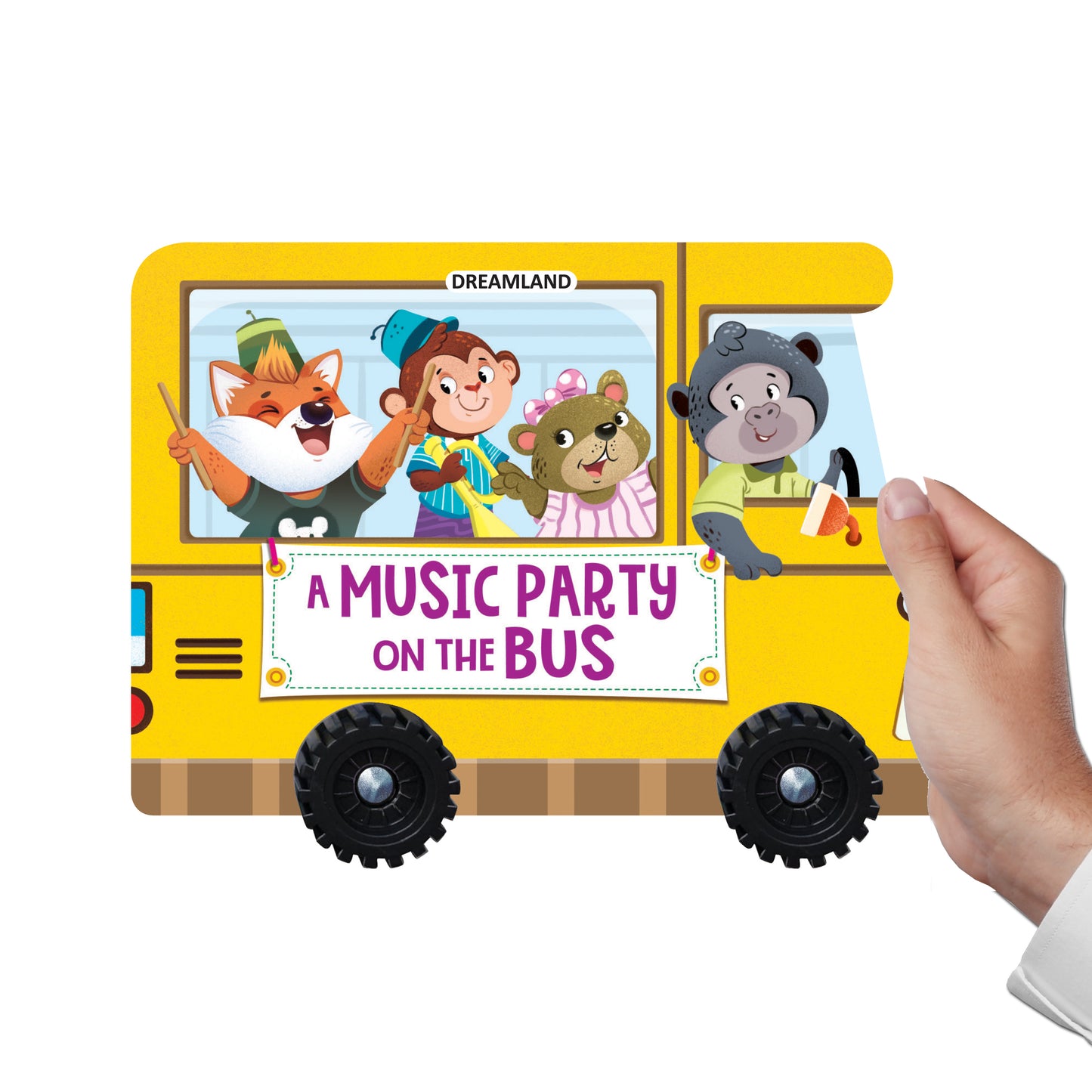 Music Party on the Bus – Wheel Board Book