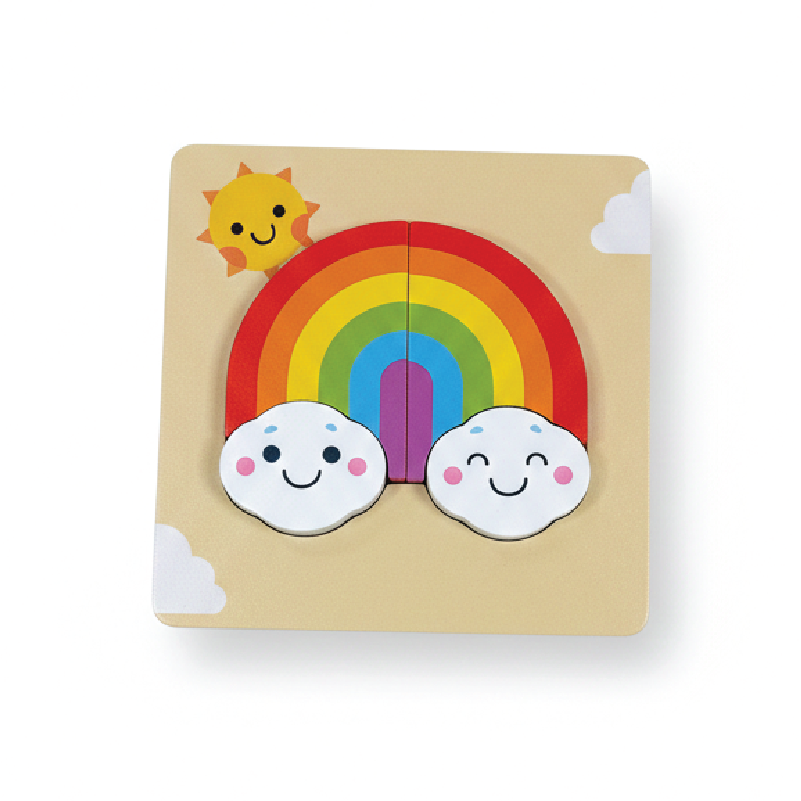 Buy Rainbow puzzle (Wooden 4 piece puzzle) Online - Lillbud 