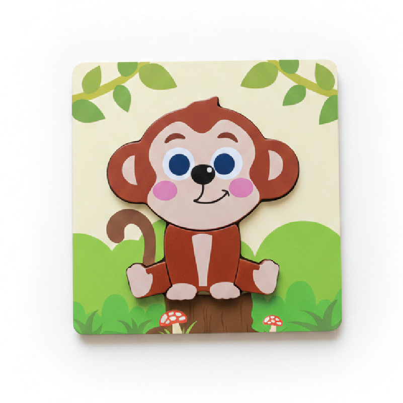 Buy Monkey puzzle (Wooden 4 piece puzzle) Online - Lillbud 