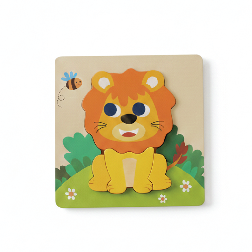 Buy Lion puzzle (Wooden 4 piece puzzle) Online - Lillbud 