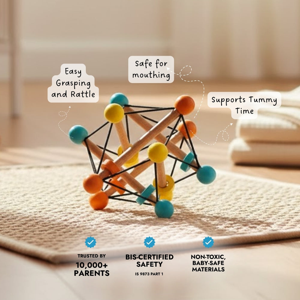 Atom Ball - Sensory Grasping Toy and Rattle