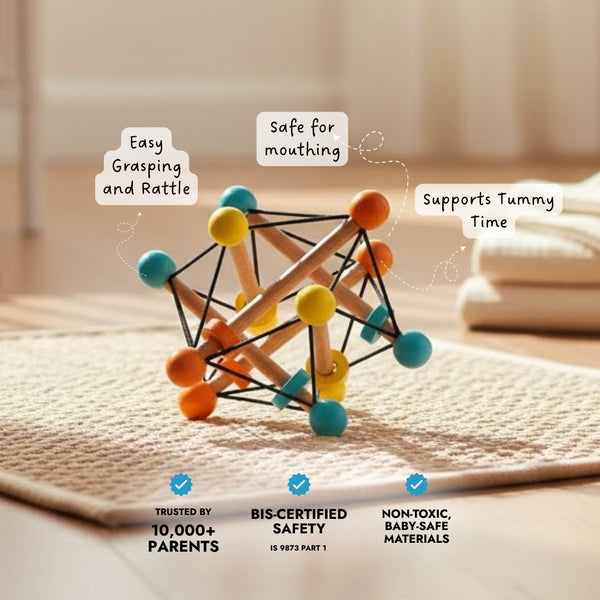 Atom Ball - Sensory Grasping Toy and Rattle