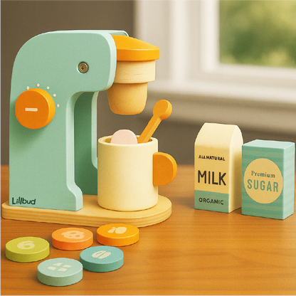 Buy Coffee & Toaster Pretend Play Set Online - Lillbud 