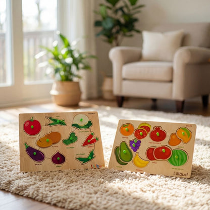 Fruits and Veggies - Puzzle Combo Set of 2