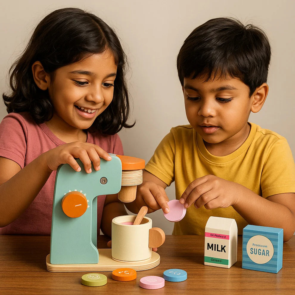 Buy Coffee & Toaster Pretend Play Set Online - Lillbud 