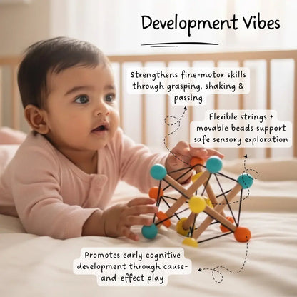 Atom Ball - Teether, Rattle and Grasping Activity Toy