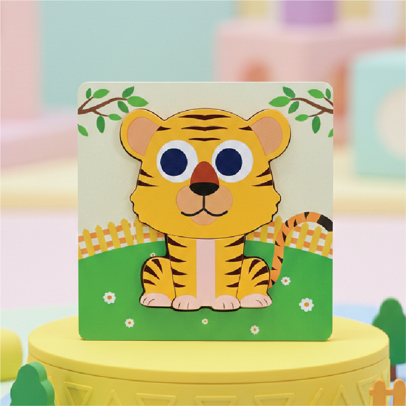 Tiger puzzle (Wooden 4 piece puzzle)