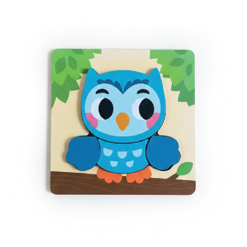 Buy Owl puzzle (Wooden 4 piece puzzle) Online - Lillbud 