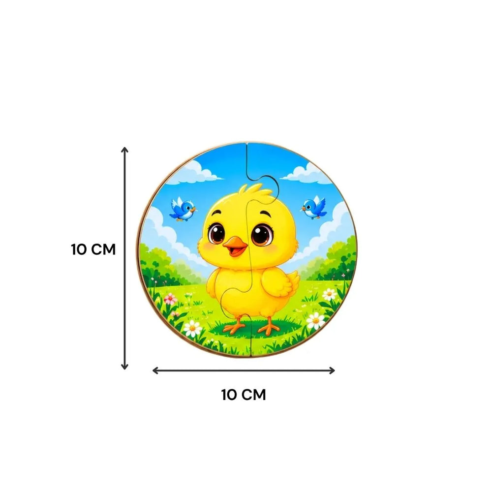 2 piece puzzles (Set of 5) - Birds