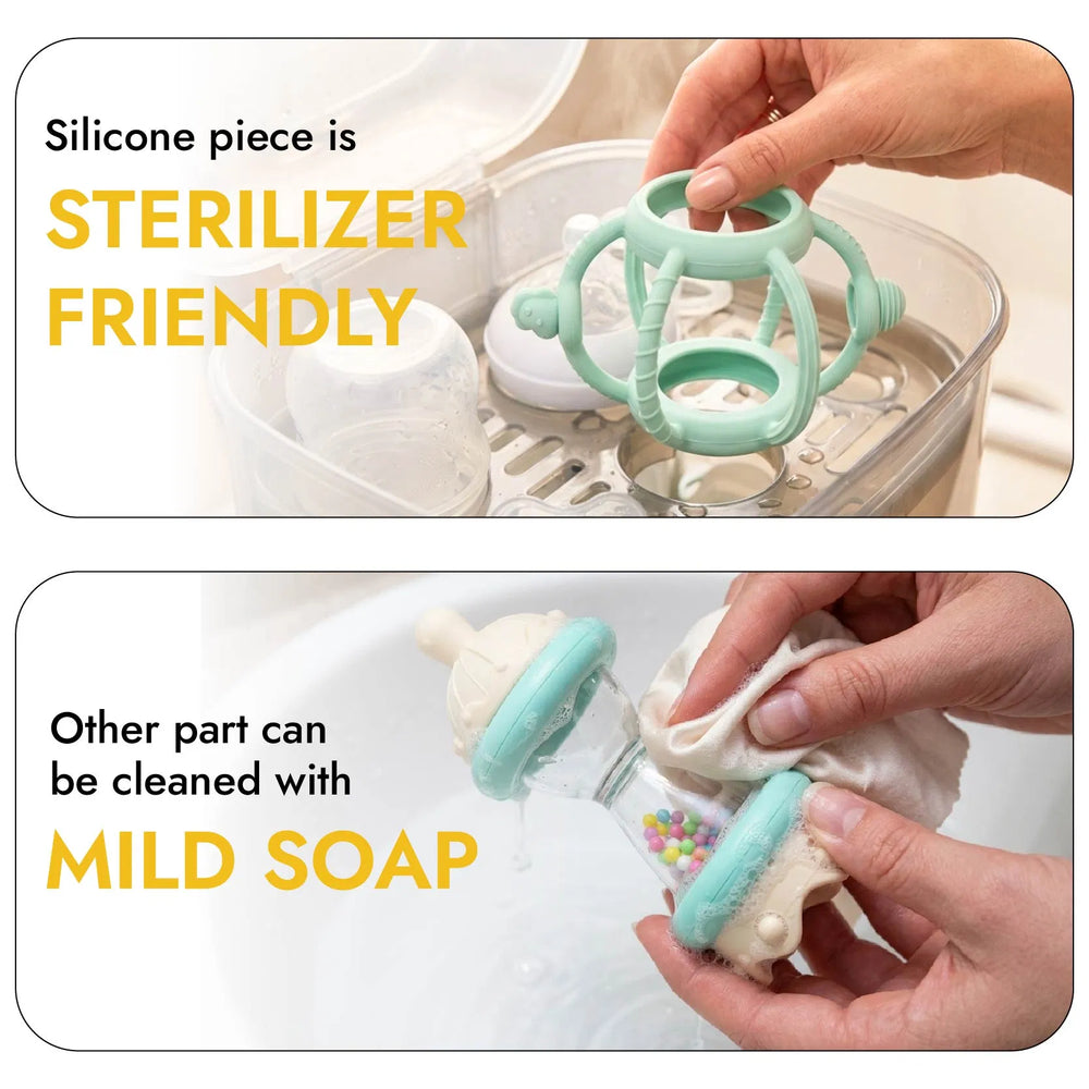 3-in-1 Grip & Rattle Teether