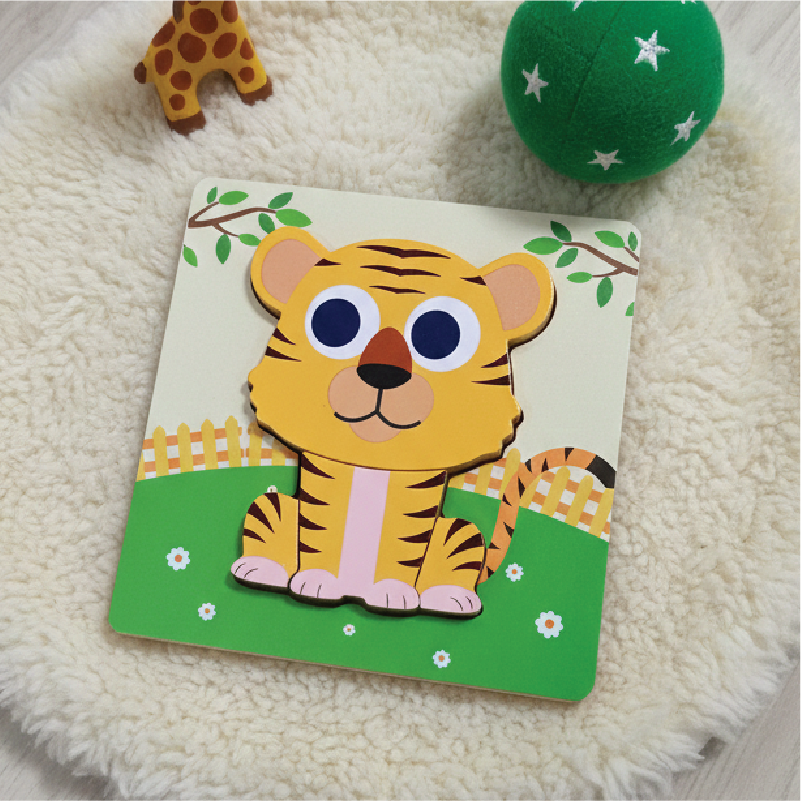 Tiger puzzle (Wooden 4 piece puzzle)