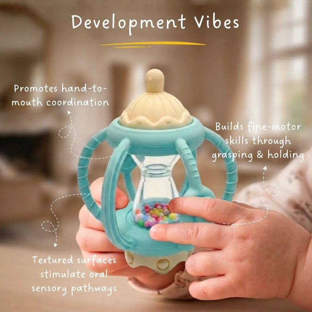 3-in-1 Grip & Rattle Teether