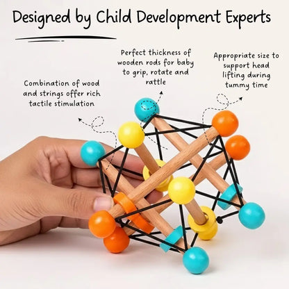 Atom Ball - Teether, Rattle and Grasping Activity Toy