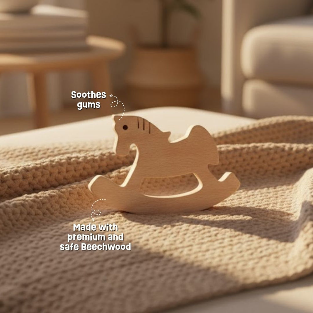 Buy Wooden Teether - Horse Online - Lillbud 