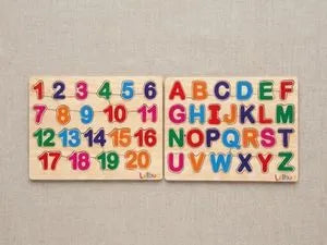 Buy Alphabets and Numbers - Puzzle Combo Set of 2 Online - Lillbud