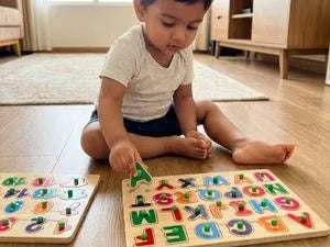 Buy Alphabets and Numbers - Puzzle Combo Set of 2 Online - Lillbud