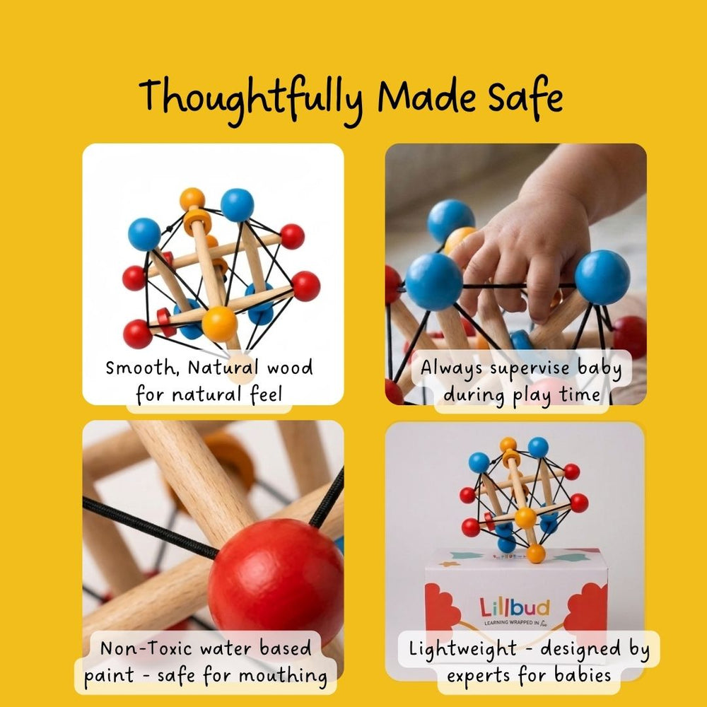 Atom Ball - Sensory Grasping Toy and Rattle
