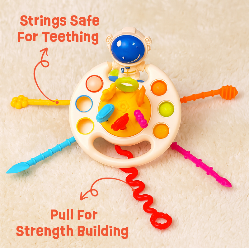 Tug and Pop - Pull String Teether