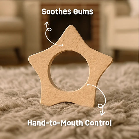 Wooden Star Teether