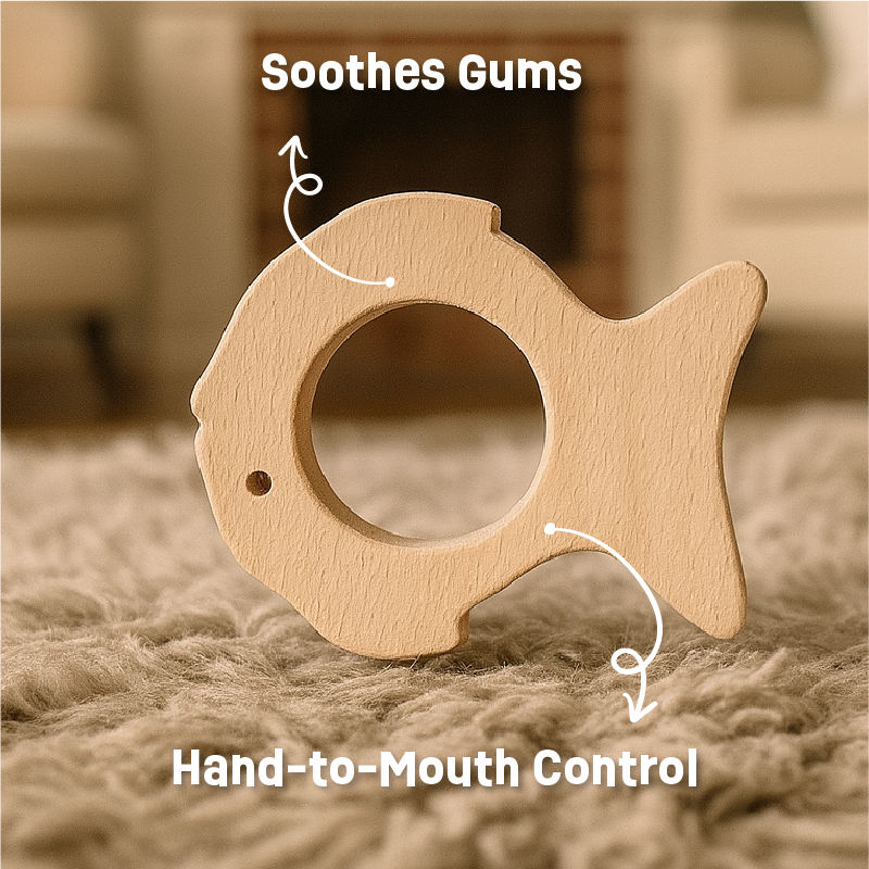 Wooden Fish Teether