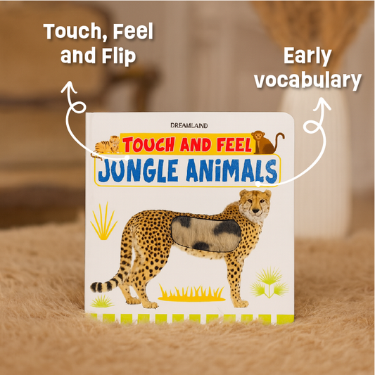 Jungle Animals – Touch and Feel Sensory Board Book