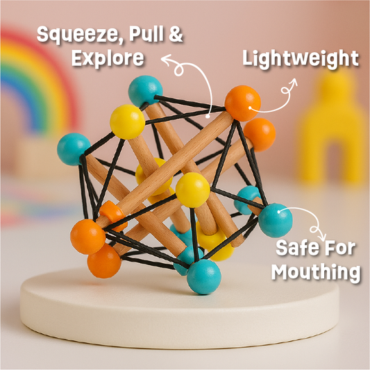 Atom Ball - Teether, Rattle and Grasping Activity Toy
