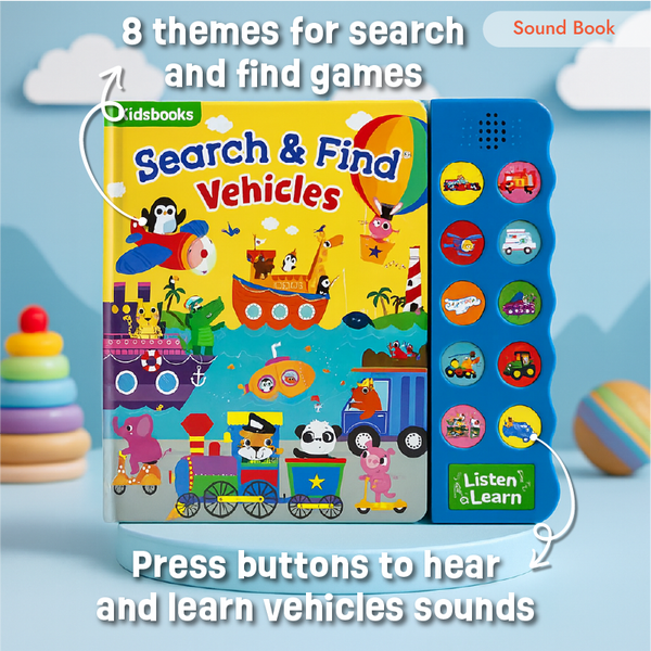 Search and Find: Vehicles Sound Book