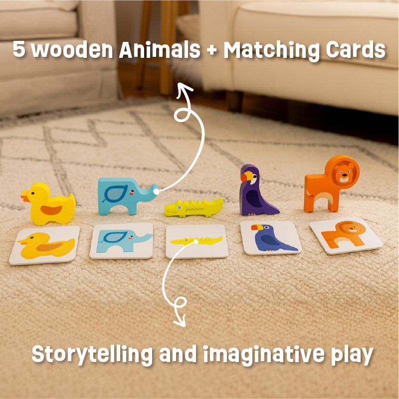 Buy Little Wild Friends with Matching cards Online - Lillbud 
