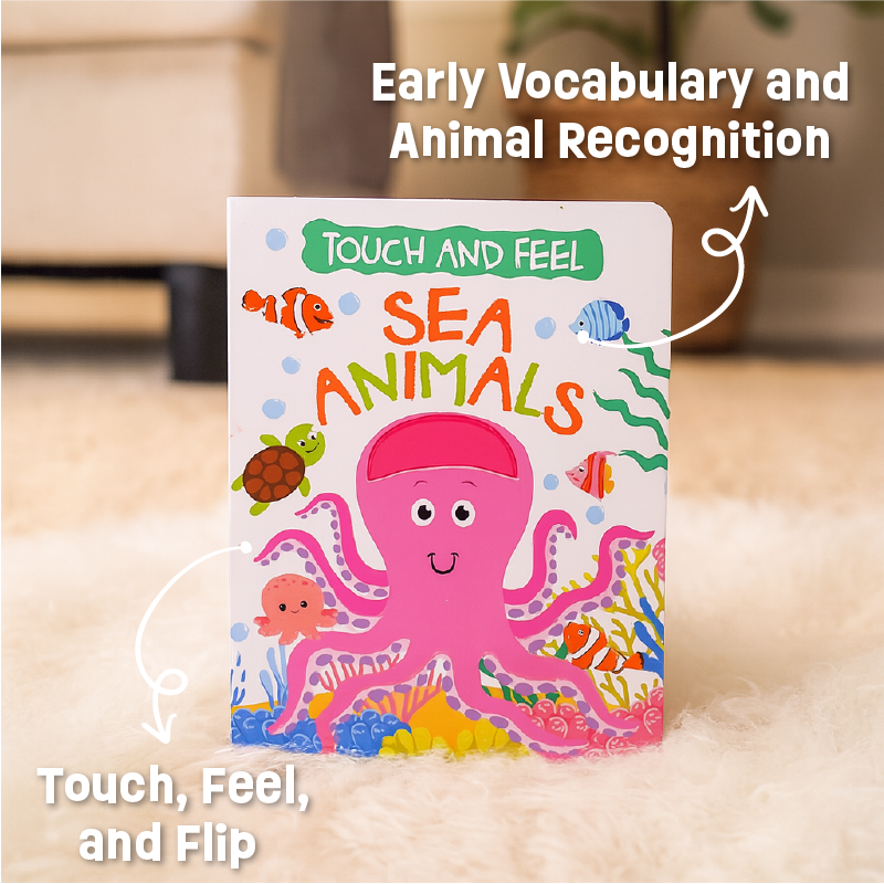 Buy Sea Animals - Touch and Feel Sensory Board Book Online - Lillbud 