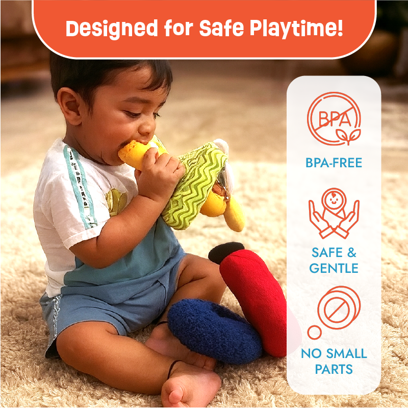 Elephant Sensory and Stacking Soft Toy