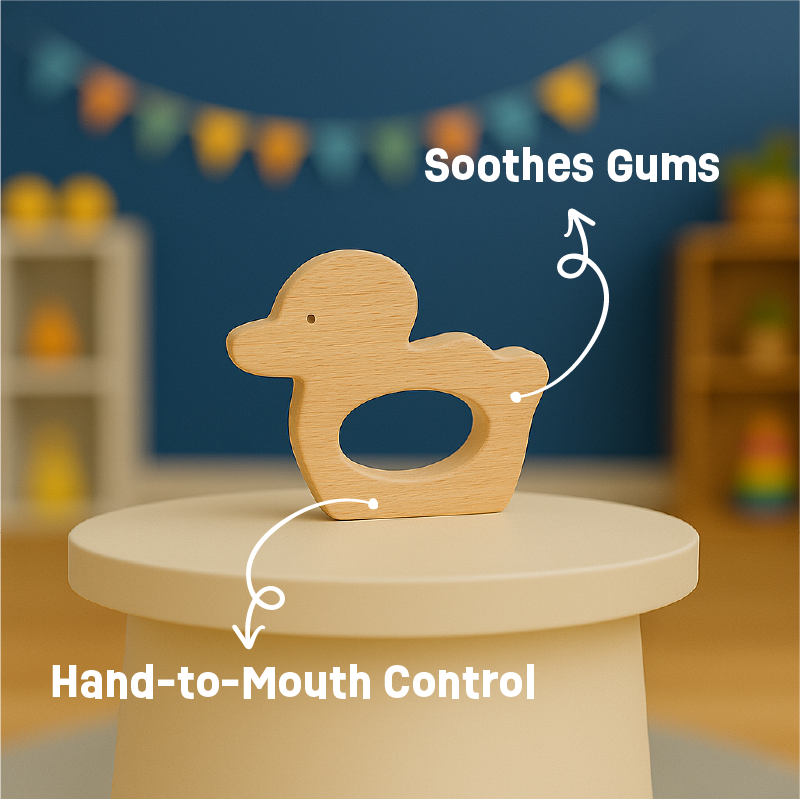 Wooden Duck Teether