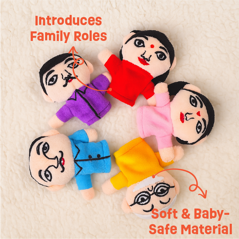 Finger Puppets - Teach kids about family through stories
