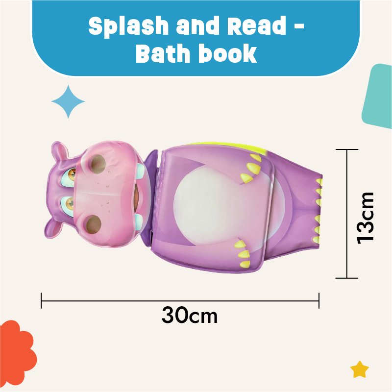 Buy Splash and Read - Hippo Bath Book Online - Lillbud 