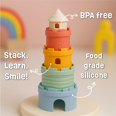 Castle Stacker Bath and Beach Play Toy