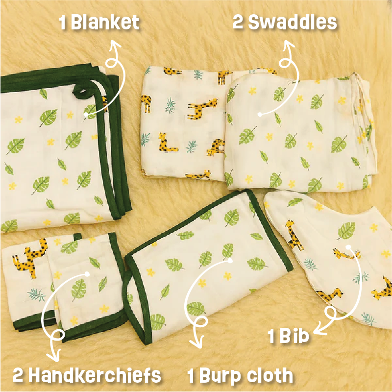 Buy Newborn Complete Muslin Set Online - Lillbud 