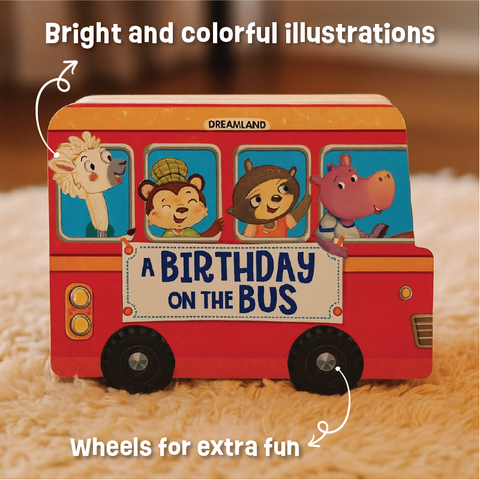 Birthday on the Bus – Wheel Board Book