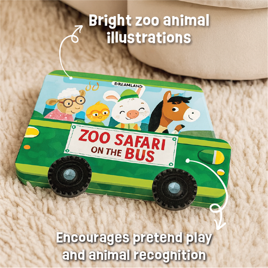 Zoo Safari on the Bus – Wheel Board Book