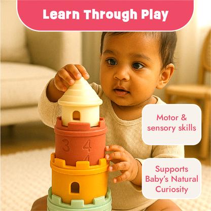Castle Stacker Bath and Beach Play Toy
