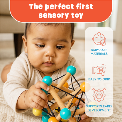 Atom Ball - Teether, Rattle and Grasping Activity Toy