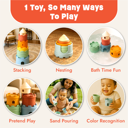 Castle Stacker Bath and Beach Play Toy