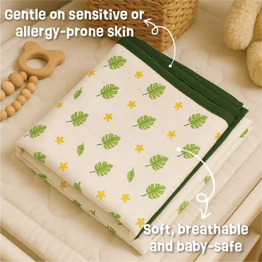 Newborn Gift - 100% Bamboo Muslin Premium Blanket for Babies - Jungle collection