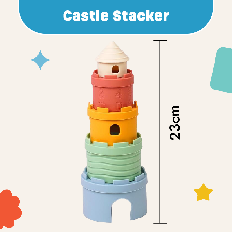 Castle Stacker Bath and Beach Play Toy