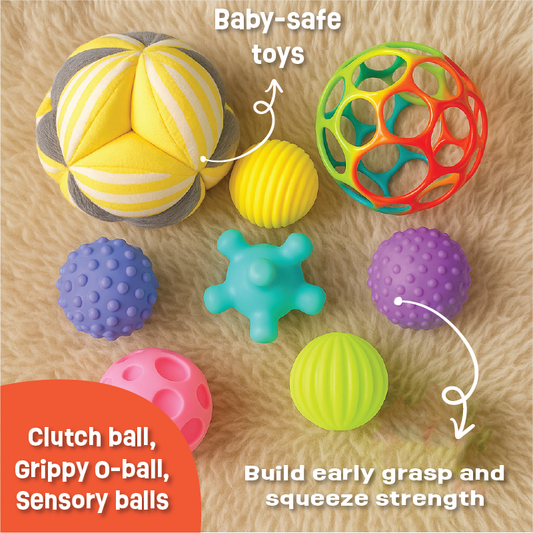 Early Grasping Sensory Kit (Set of 3)