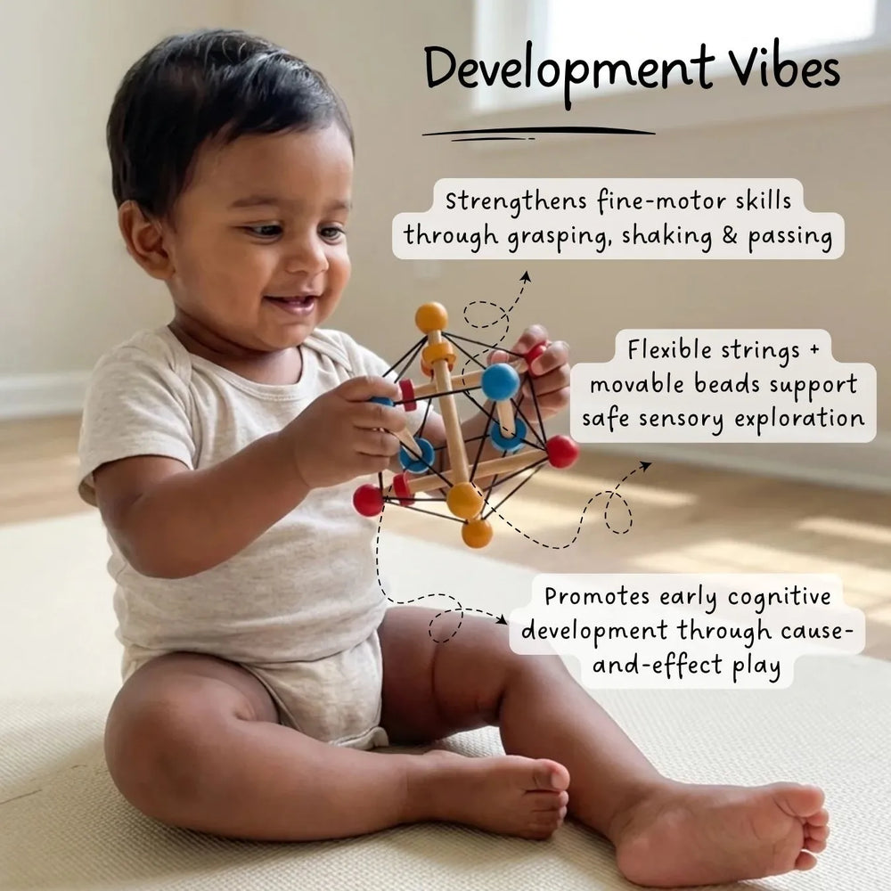 Buy Atom Ball - Sensory Grasping Toy and Rattle Online - Lillbud 
