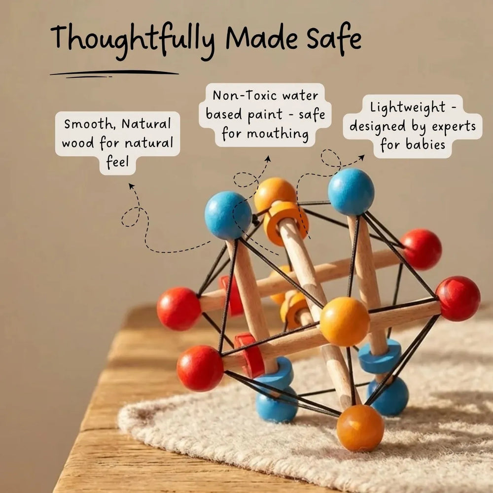 Buy Atom Ball - Sensory Grasping Toy and Rattle Online - Lillbud 