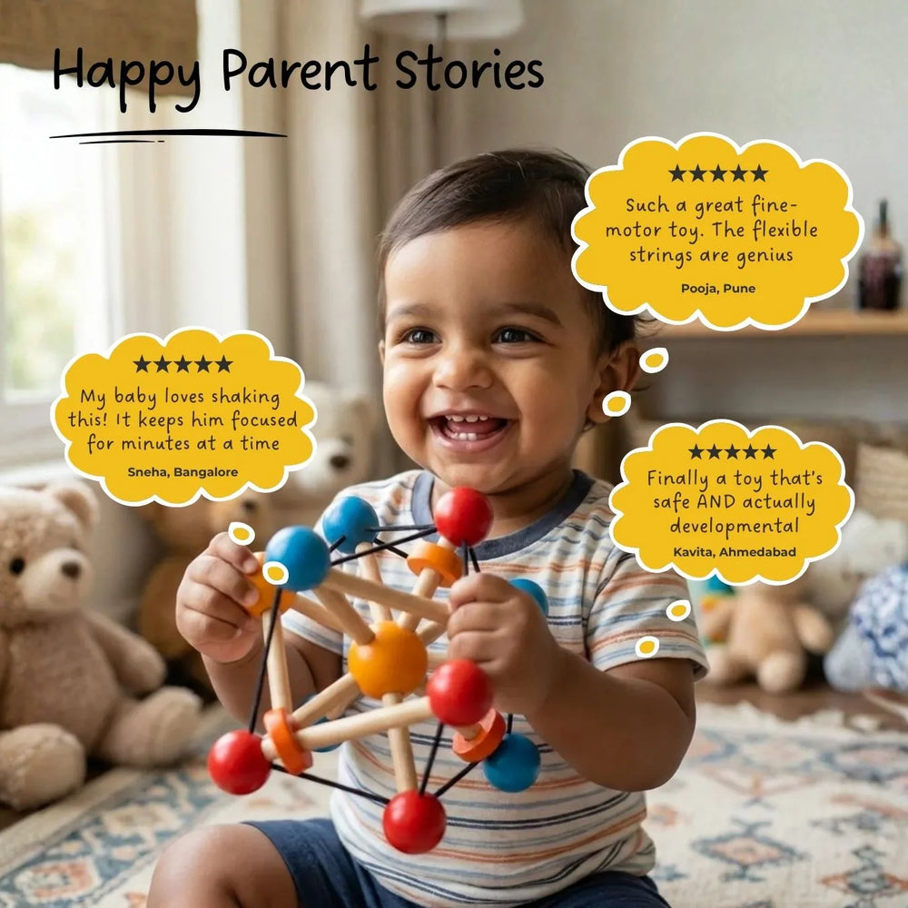 Buy Atom Ball - Sensory Grasping Toy and Rattle Online - Lillbud 